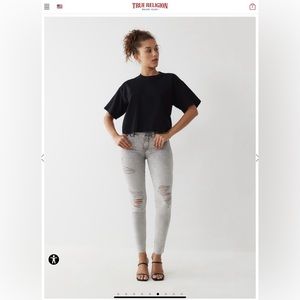 True Religion JENNIE MID RISE CURVY SKINNY JEAN